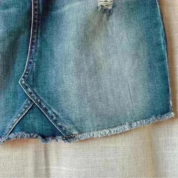 Indigo Rein | Mini Denim Jean Medium Wash Women Size 1 Indie Boho Spring Summer - Picture 4 of 7